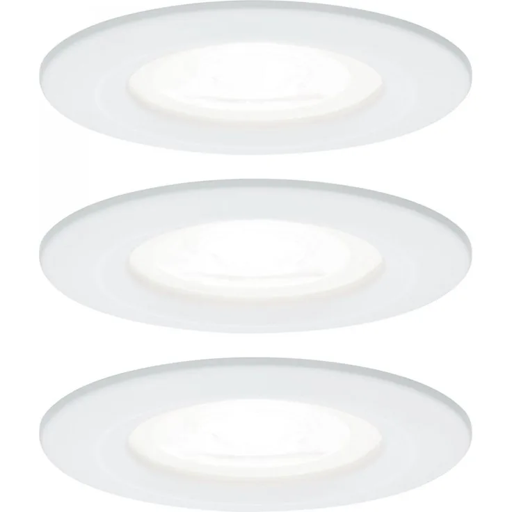 Paulmann No. 92980 LED Einbauleuchte Nova rund 3x6,5W GU10 Weiß 4000K IP44