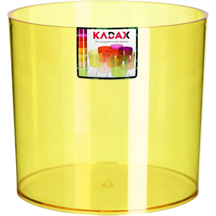 KADAX Blumentopf Blumenabdeckung Gelb Rund 12,5cm – Bild 3
