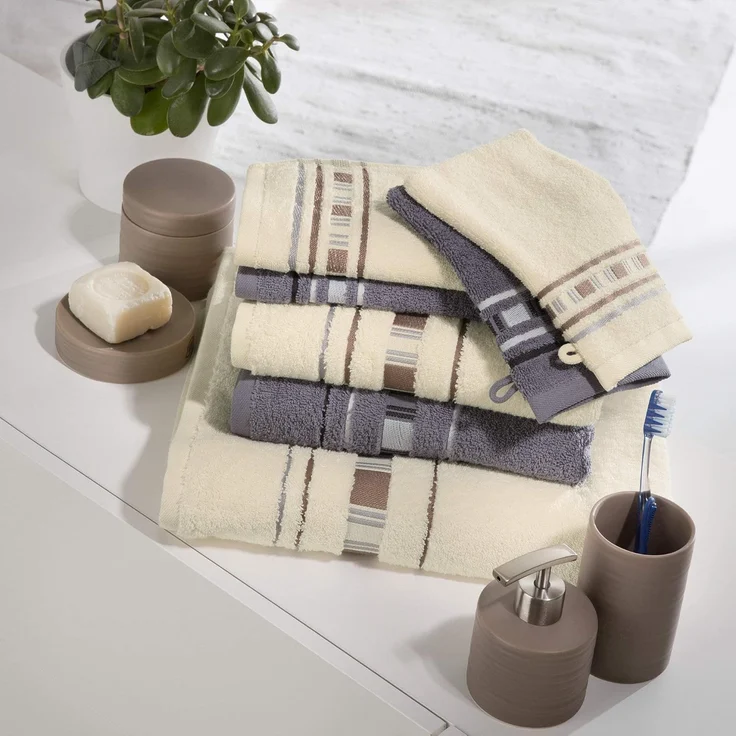 Erwin Müller Handtücher Frottier-Set "Achern" 7-teilig, Frottier, Walk-Frottier Uni – Bild 6