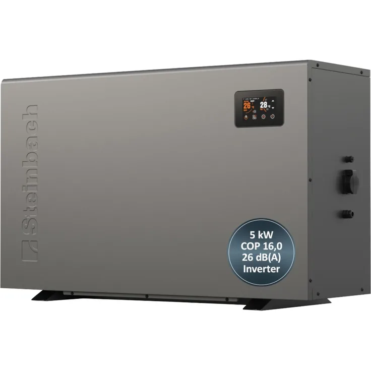 Steinbach Swimming Pool Wärmepumpe "Silent 5",für Pools bis 25.000 l, 5 kW Heizleistung