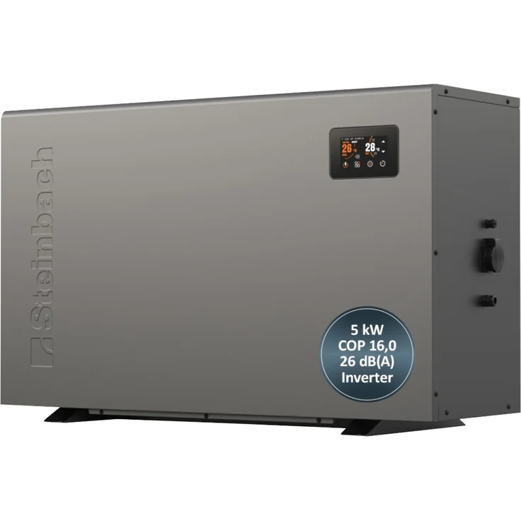 Steinbach Swimming Pool Wärmepumpe "Silent 5",für Pools bis 25.000 l, 5 kW Heizleistung – Bild 1