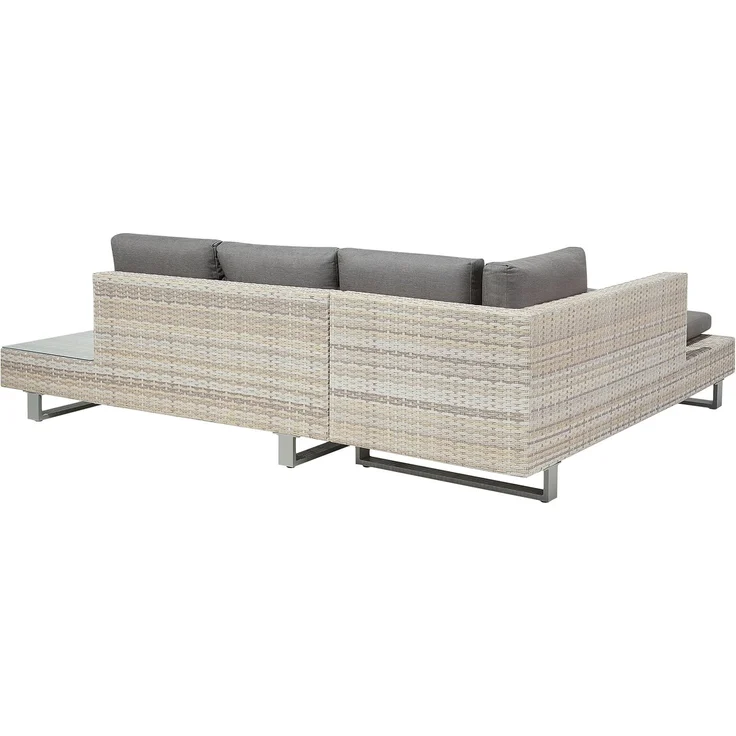 Beliani 'LANCIANO' Ecksofa Lounge Set, Polyrattan grau – Bild 7