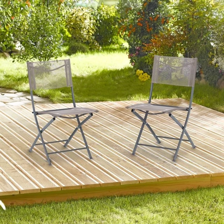Gartenstuhl klappbar 2er Set – Bild 2