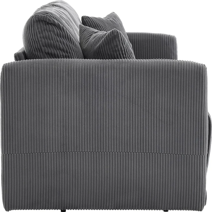 ZUBALIYA Schlafsofa 69.00x23.00 cm, mit Cordbezug, für Wohnzimmer und Apartments, mit stabilem Untergestell, Beige – Bild 15
