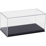 HMF Vitrine elegante Acryl Vitrine, Ausstellungskasten für Sammelstücke Schaukasten für Modellautos, Figuren, 24 x 12 x 11 cm, transparent