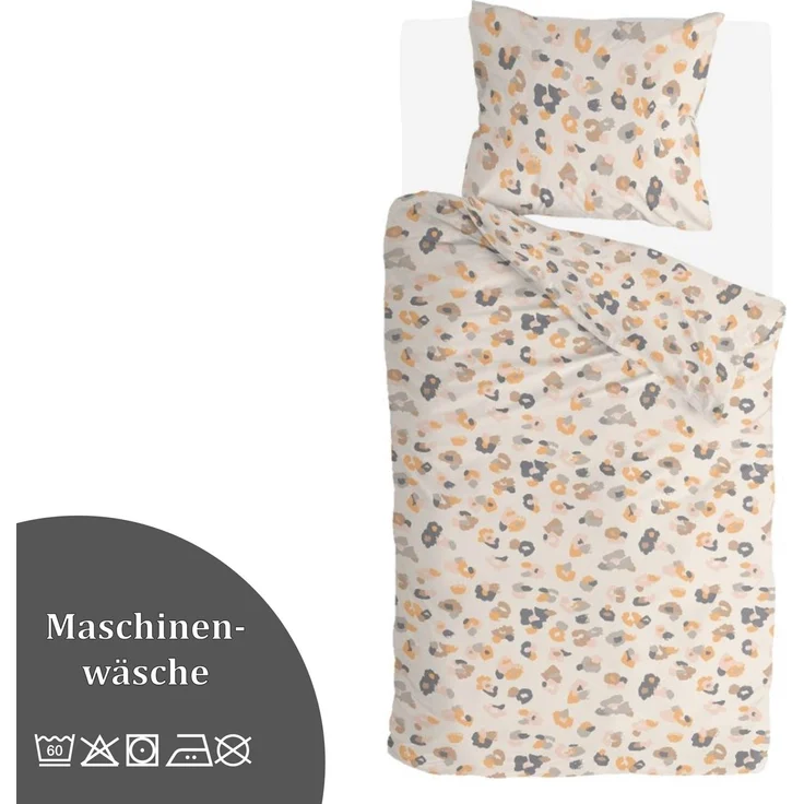 Bettwäsche-Set (135x200cm) - Byrklund Soft Animal Multicolor – Bild 4