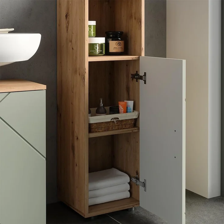 Badmöbel-Set Irma Salbeigrün 3-teilig Vicco – Bild 4