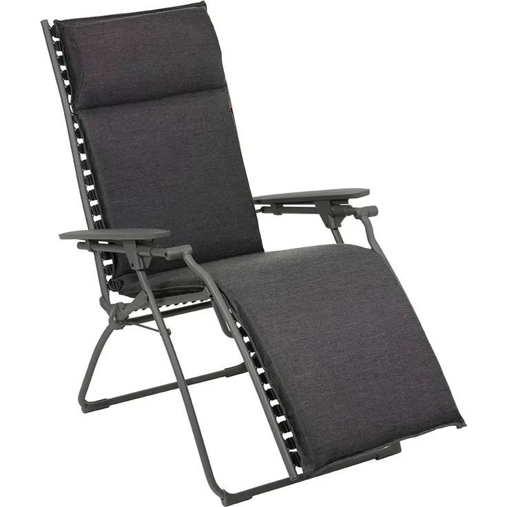 Outdoor Relaxliege BAYANNE Onyx / Gestell Titane