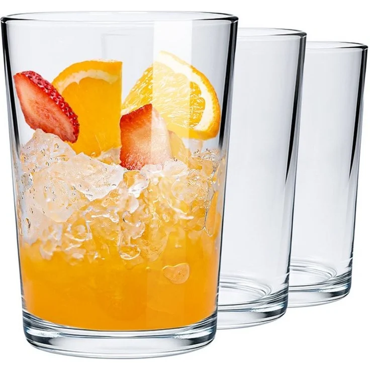 KONZEPT Gläser-Set Trinkgläser Set, groß-500 ml, Kristallklare, 6-tlg, ideal für Wasser, Saft & Eisgetränke – Bild 4