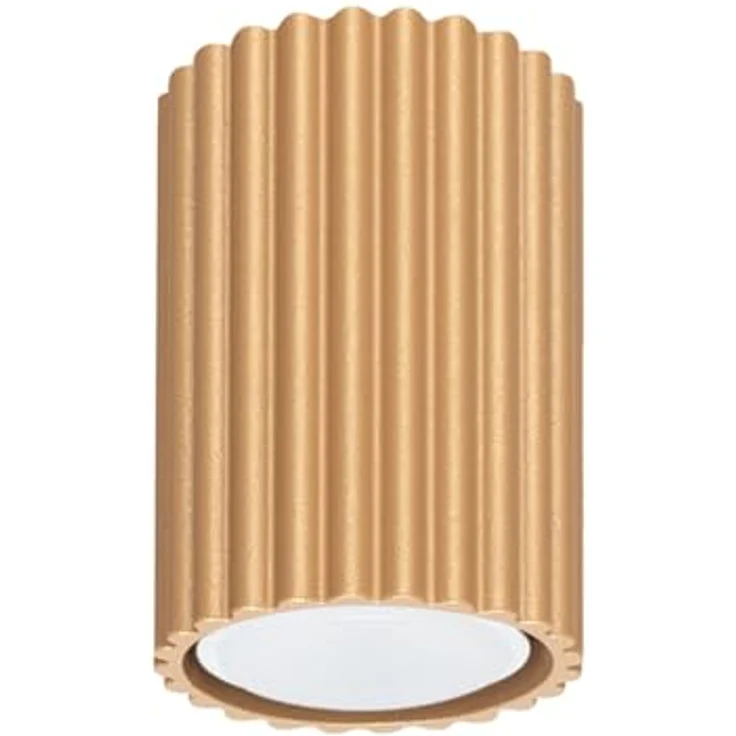 SOLLUX lighting Deckenlampe Aluminium, 1-flammig, kompakt 6,5 x 6,5 x 10 cm, Karbon Gold, IP20, GU10 kompatibel – Bild 1
