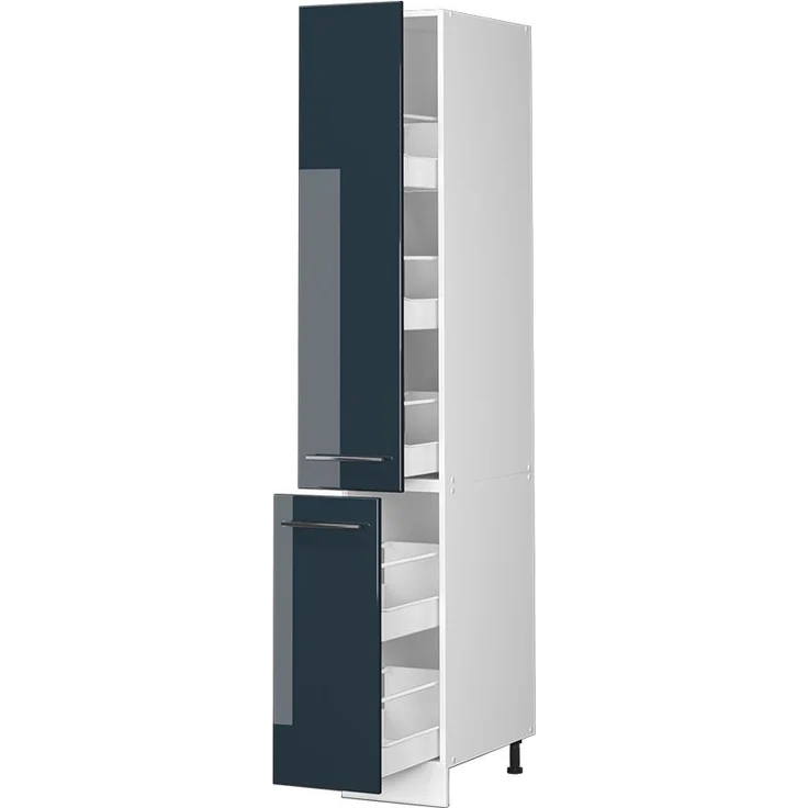 Apothekerschrank Fame-Line Dunkelblau Hochglanz 30 cm Vicco – Bild 4