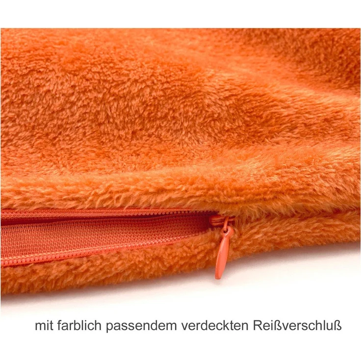 heimtexland Dekokissen Flanell Soft Kuschelkissen Plüsch Kissenbezug, super weich und flauschig, Allergiker geeignet, atmungsaktiv – Bild 2
