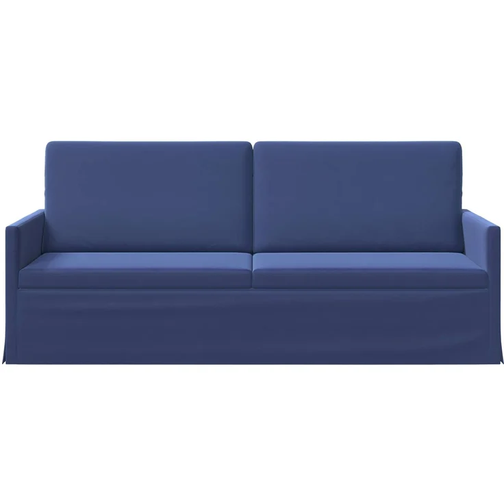 vidaXL 3-Sitzer Sofa Polizeiblau 190 x 81 x 82 cm Samt (V) 42041132 – Bild 2