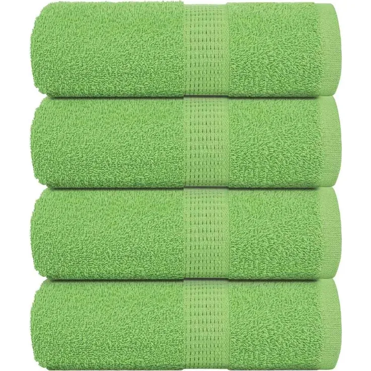 vidaXL Waschtücher FROGN 4 Stk. Apfelgrün 30x30 cm 360 g/m² 137017
