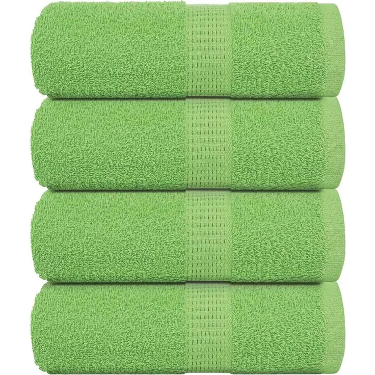 vidaXL Waschtücher FROGN 4 Stk. Apfelgrün 30x30 cm 360 g/m² 137017 – Bild 1