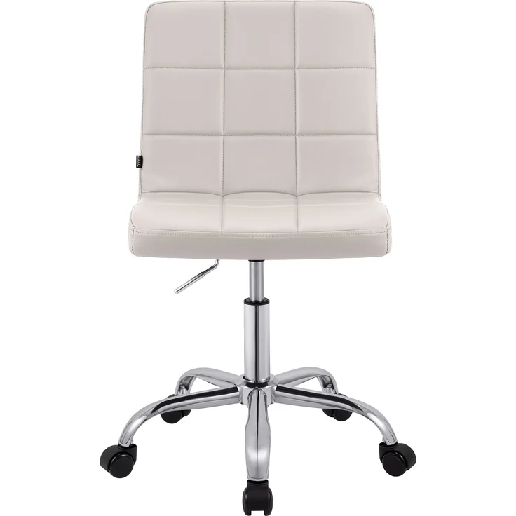 CLP Arbeitshocker Darfield höhenverstellbar und 360° drehbar bis 150 kg belastbar,weiß Kunstleder – Bild 4