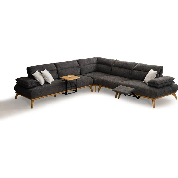 Modulares Ecksofa "Moonwort"-Anthrazit