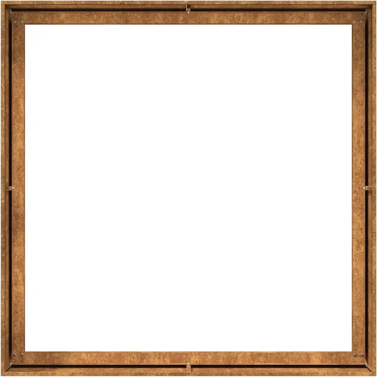 vidaXL Pflanzkübel Rostig 100x100x40 cm Wetterfester Stahl 860821 – Bild 5