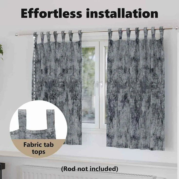 vidaXL Samtvorhänge 2 stk. Silber Grau 140 x 140 cm Samt 4107718 – Bild 6