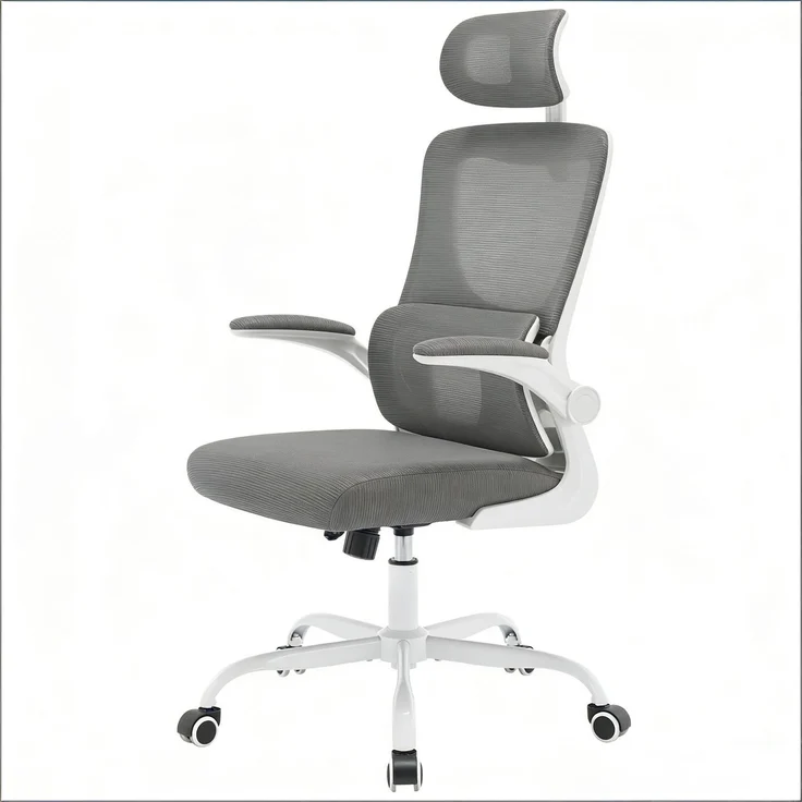 Bürostuhl B 62 x T 69,5 x H 116–123,5 cm, Mesh und Metall, höhenverstellbar, 1 Stück – Bild 6