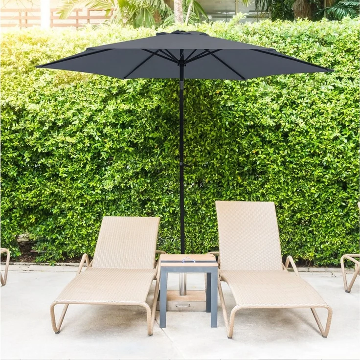 Thanaddo Sonnenschirm Gartenschirm Terrassenschirm Balkonschirm Marketschirm, Strandschirm mit Kurbel, UV Schutz, Windfest – Bild 2