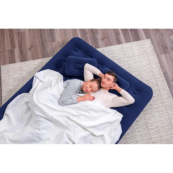 Doppelluftbett mit externer Handpumpe 203 x 152 x 22 cm – Bild 8