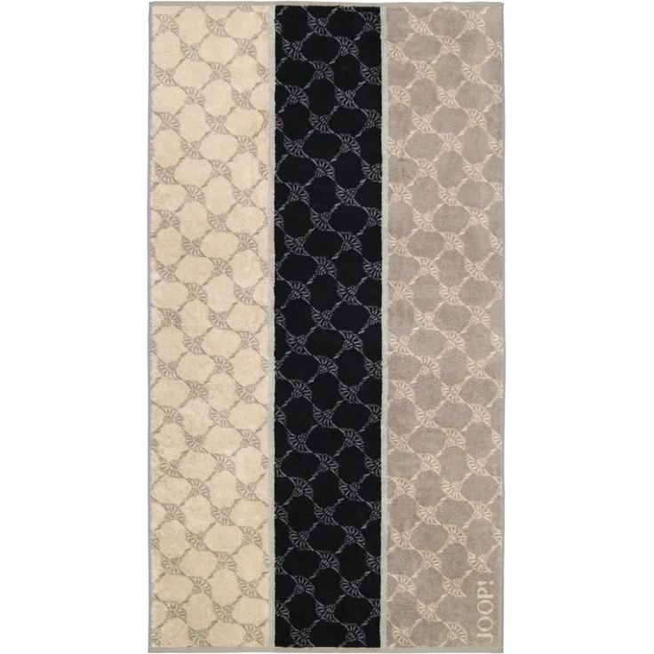 JOOP! Duschtuch - Cornflower Stripes Frottierkollektion - Walkfrottier Graphit 80x150cm – Bild 1
