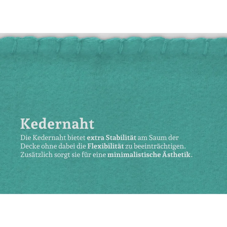 Fleecedecke 130x170 cm ( Türkis ) Wohndecke, Kuscheldecke - Öko Tex - warme Coral Fleece Decke, kuschelig und atmungsaktiv mit Kettelrand - Autodecke – Bild 3