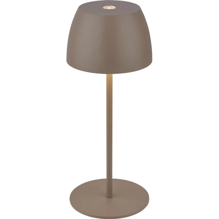 Dika LED Akku-Tischleuchte Serina Mini Touch umbrasand 20 x 8 cm warmweiß – Bild 1