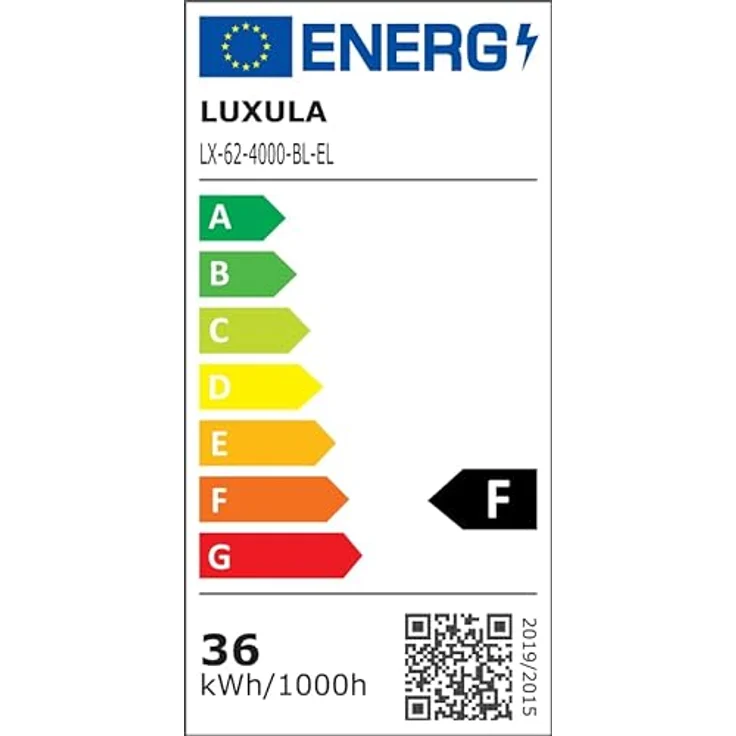 LUXULA LED Deckenleuchte eckig 62cm - 36W, 4000K Neutralweiß, 3600lm - LED Panel 62x62cm inkl. 230V Netzteil - Flache Deckenlampe für Wohnzimmer, Schlafzimmer, Küche, Büro - 62x62x6,4cm – Bild 9