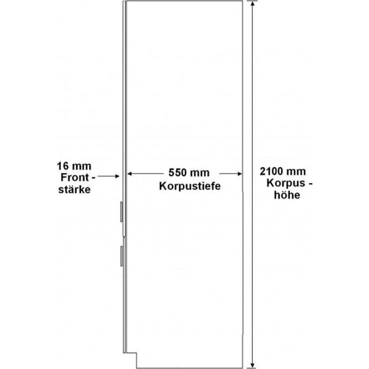 Küche Bianca Ecke IV 210x330 Küchenzeile Hochglanz Grau Weiss Küchenblock Grey – Bild 8