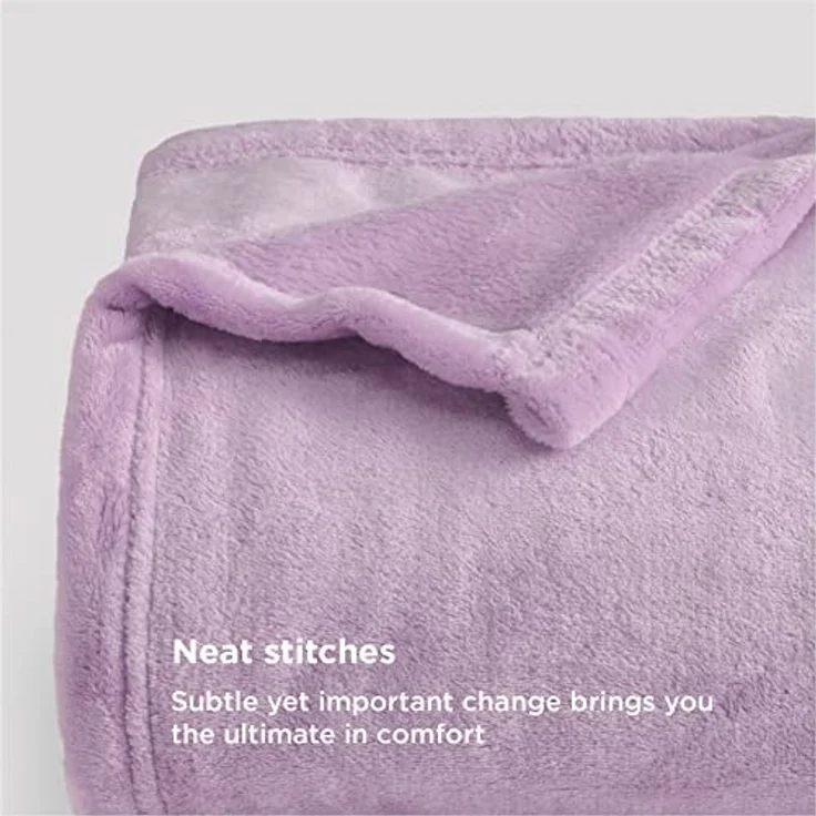 BEDSURE Kuscheldecke Flauschig Decke Fleecedecke - Wohndecke Warm Winter Weich, Sofadecke Kleine, Decke Couch Blanket, Kuscheldecke Kinder, Wohn&Kuscheldecken 130x150 cm, Sofa überwurfdecke Lilla – Bild 4