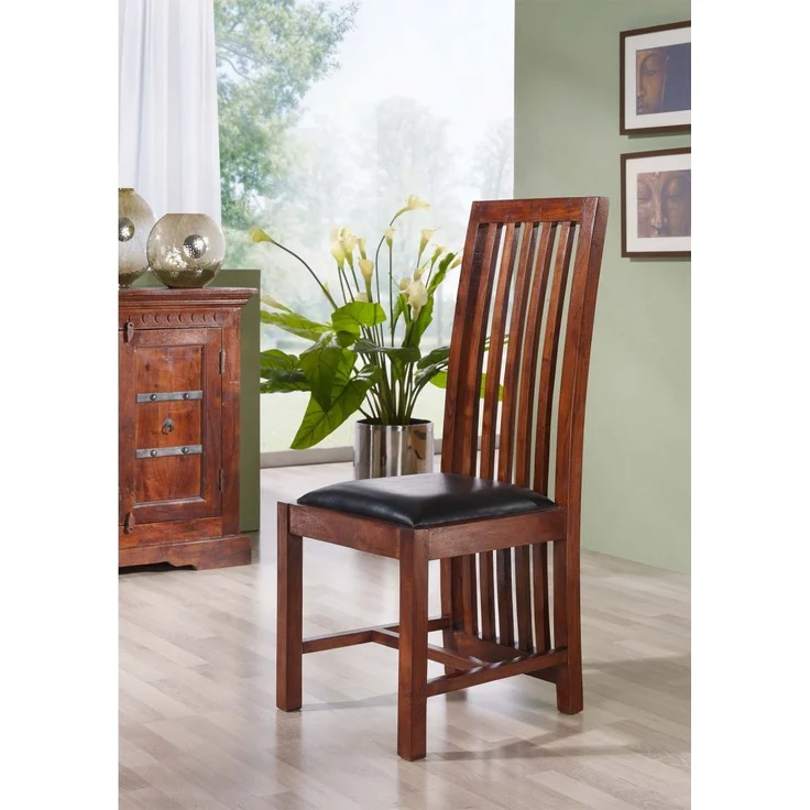 Stuhl Akazie 43x50x109 nougat lackiert OXFORD #29 – Bild 6