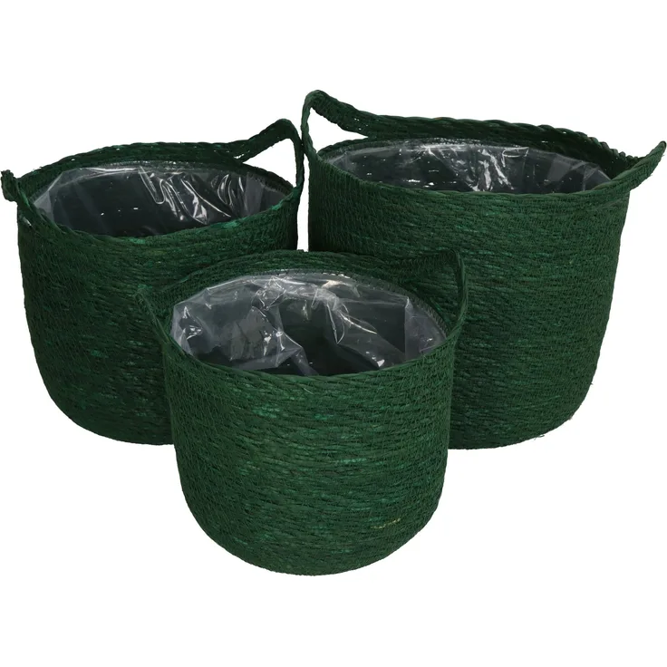 Pflanzgefäß COUNTRY BHT 22x22x22 cm grün