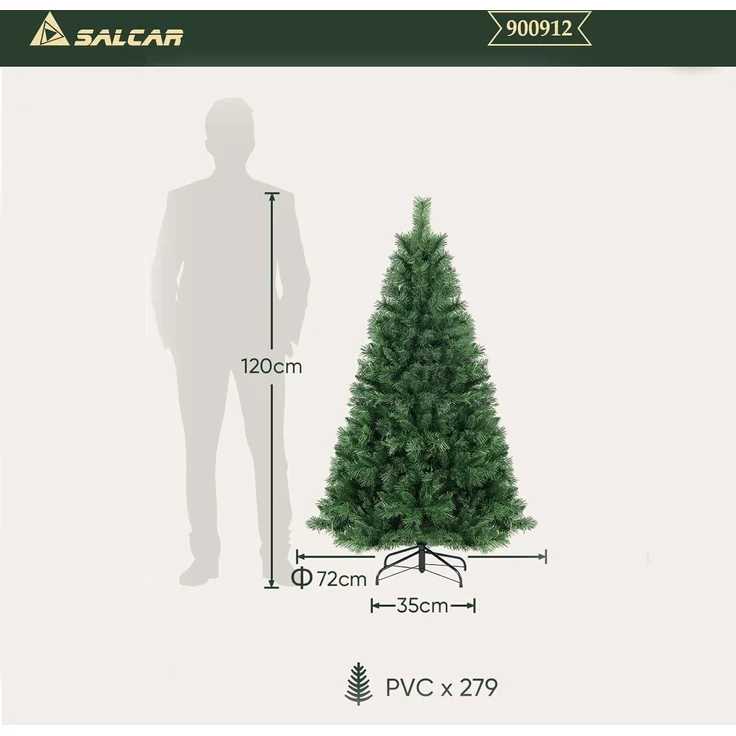 SALCAR Kleiner Weihnachtsbaum Künstlich 120 cm – Bild 2