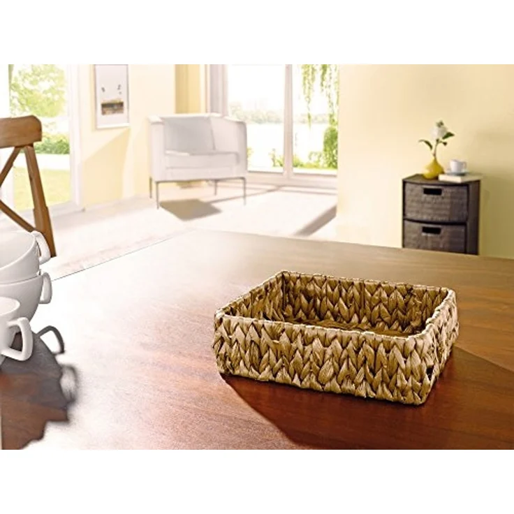 Schale eckig Deko Aufbewahrung Obstschale Tisch Korb Obstkorb 23cm – Bild 3