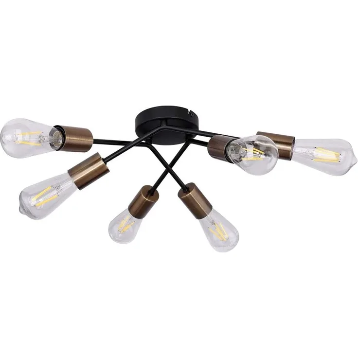 GLOBO Deckenleuchte Wohnzimmer Deckenlampe Schlafzimmer Deckenstrahler 54003-6D