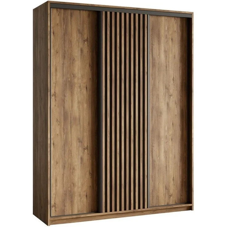 Masseno Schwebetürenschrank VONTE Kleiderschrank mit Schubladen Schrank Schlafzimmerschrank – Bild 1
