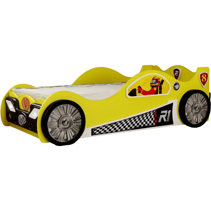 Kinderbett Monza mit Lattenrost 90x190 cm in Gelb – Bild 6