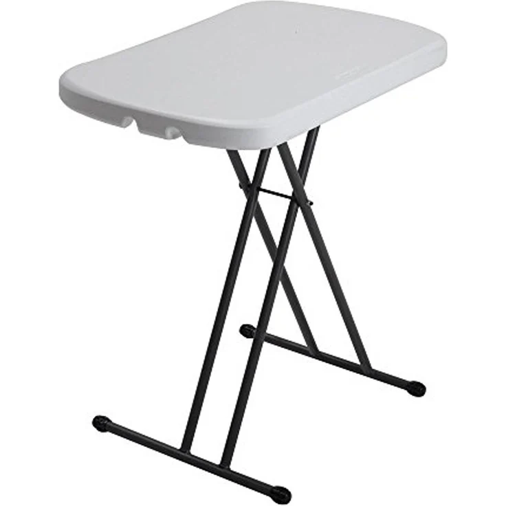 Lifetime 80251 Verstellbarer Klapptisch für Laptop, TV-Fach, 26 Zoll (66 cm), granitweiß – Bild 1