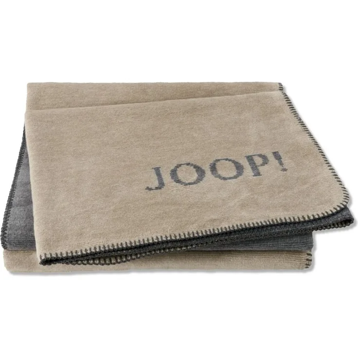 JOOP! Tagesdecke JOOP! MELANGE-DoubleFace Plaid / Decke Sand-Stein 150 x 200cm