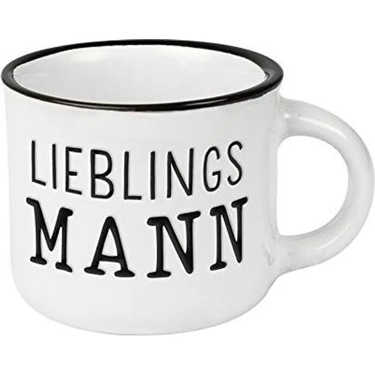 Espressotasse vintage Mini Keramik Becher zum verschenken Lieblingsmann