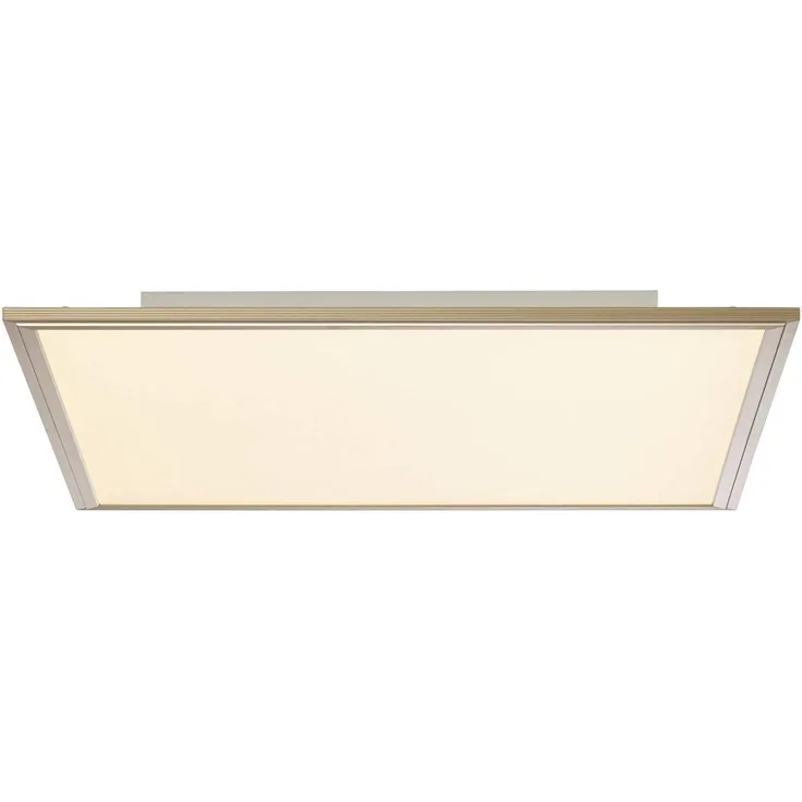 BRILLIANT Lampe Flat RGB LED Deckenaufbau-Paneel 60x60 cm nickel eloxiert/weiß | 1x42W LED integriert, (3500lm, 2700-6200K) | Mit separat steuerbarem Backlight