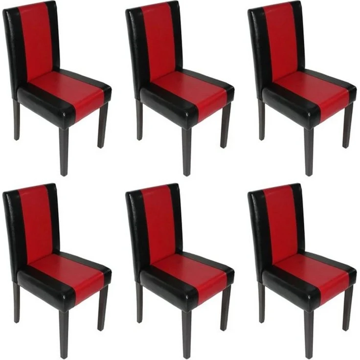 MCW Esszimmerstuhl Littau-6 (Set, 6 St), 6er-Set, Hohe Rückenlehne, Rutschfest durch Kunststoff-Bodenschoner – Bild 2