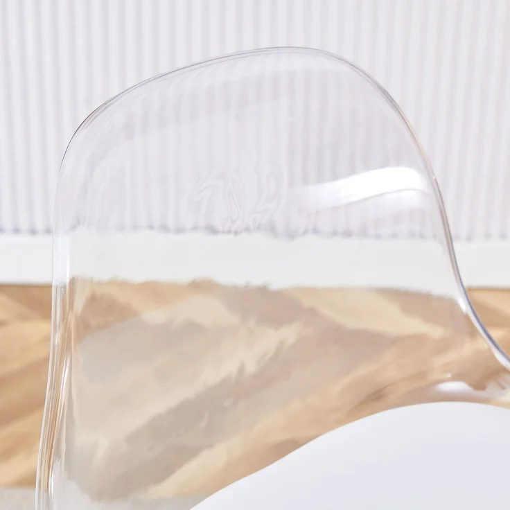2er-Set Barhocker mit transparentem Lehnen, Goldgestell, Hochstuhl – für Café, Wohnzimmer und Thekenbereich--Gold, Transparent--38x33x96.5cm--YOUDENOVA – Bild 9