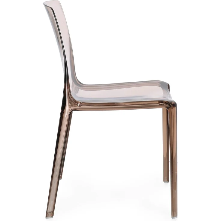 Gartenstuhl Adele 4er-Set Kunststoff, modern stapelbar, Coffee Braun, für Innen- und Außenbereich – Bild 6