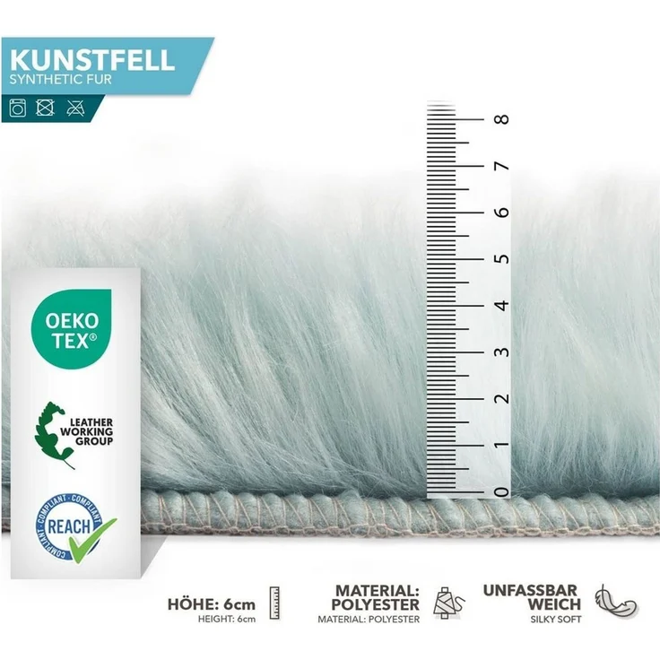Karat Fellteppich Kunstfell Nelly, Kuschelig – Bild 3