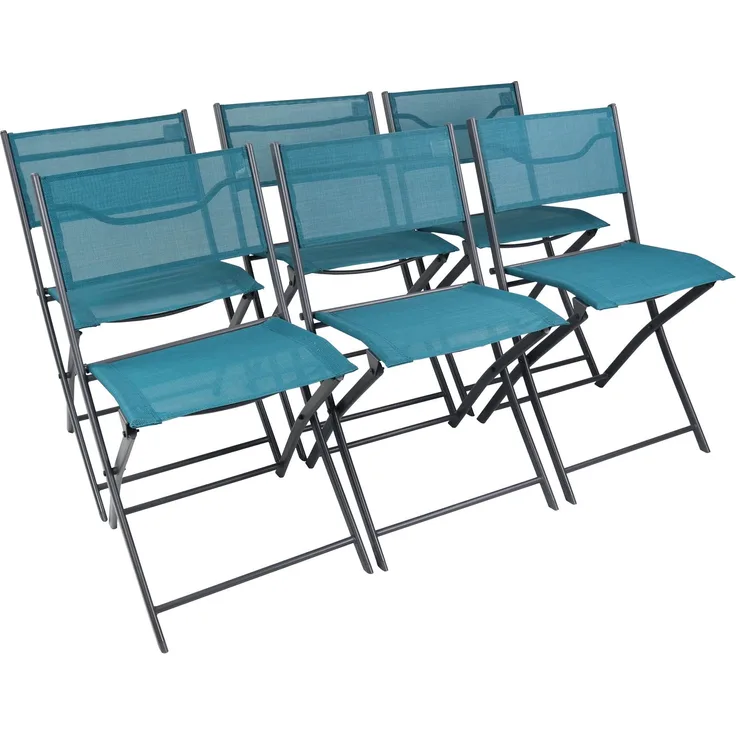 VCM Gartenstuhl Sumila 920268 Türkis H. 79 x B. 45 x T. 46 cm