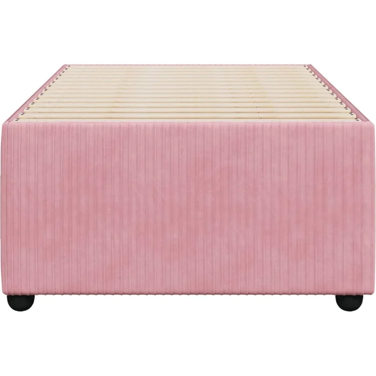 vidaXL Bettgestell Rosa 90x190 cm Samt 3284981 – Bild 4