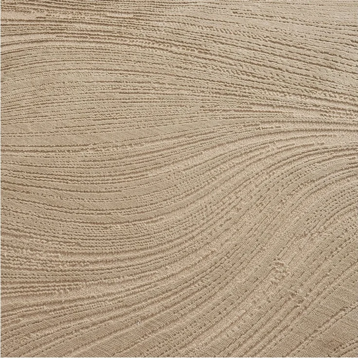 Vimoda Teppich Boho Design Unifarbe Hoch-Tief-Effekt, Rechteckig, Höhe: 6 mm, Teppich 3D Hoch-Tief-Effekt Modern für Esszimmer, Flur & Schlafzimmer – Bild 3